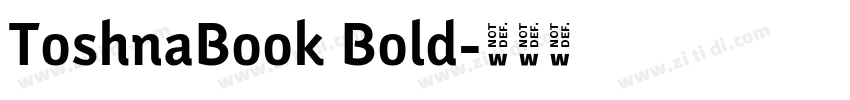 ToshnaBook Bold字体转换